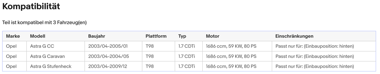 Katalysator für Opel Astra G, 1.7 CDTI, 59kW, Euro 3 - KatDoc