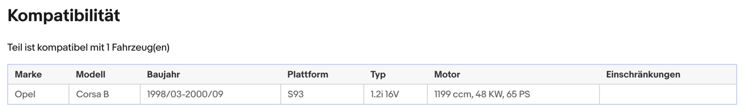 Katalysator für Opel Corsa B, 1.2 i 16V, 48kW, Euro 1&2 - KatDoc