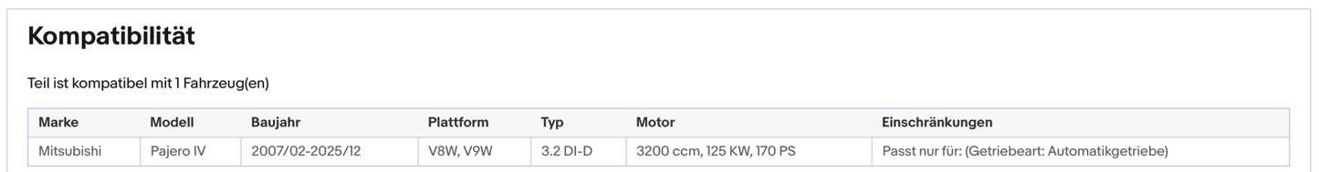 Ruß - Partikelfilter für Mitsubishi Pajero, 3.2 DI - D, 125kW, Silizium, Euro 4 - KatDoc