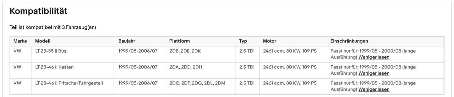 Katalysator für VW LT 28 - 35/28 - 46, 2.5 TDI, 80kW, Euro 1&2 - KatDoc