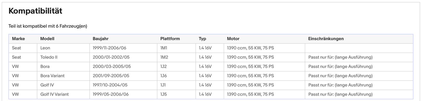 Katalysator für Seat Leon, VW Golf 4/Bora, 1.4 16V, 55kW, Euro 1&2 - KatDoc