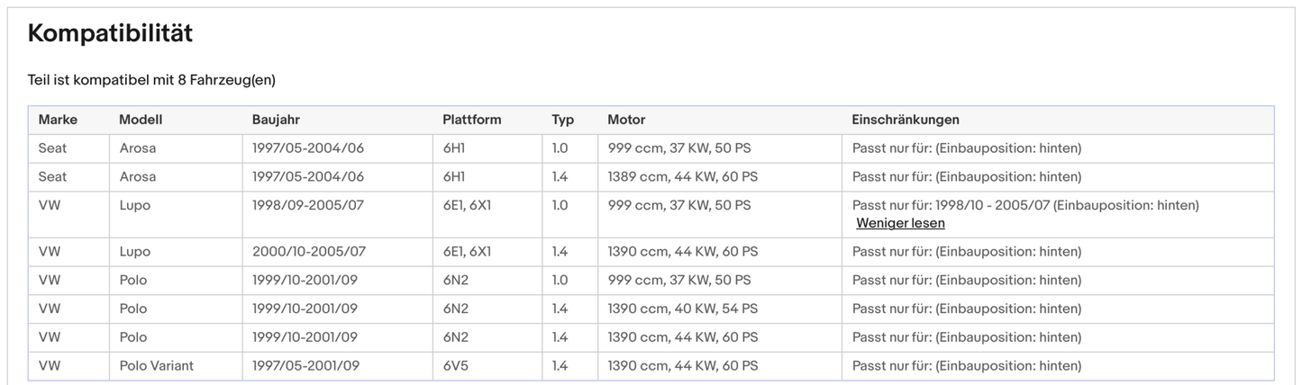 Katalysator Seat Arosa, VW Polo/Lupo, 1.0/1.4, 37/40/44kW, Euro 4 - KatDoc