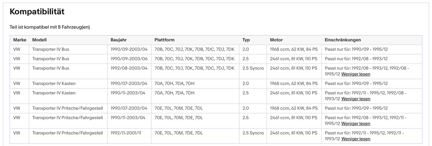 Katalysator für VW T4, 2.0/2.5, 62/81kW, Euro 1&2 - KatDoc