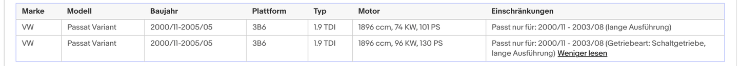 Katalysator für Audi A4 B5, Skoda Superb, VW Passat B5, 1.9 TDI, Euro 3 - KatDoc