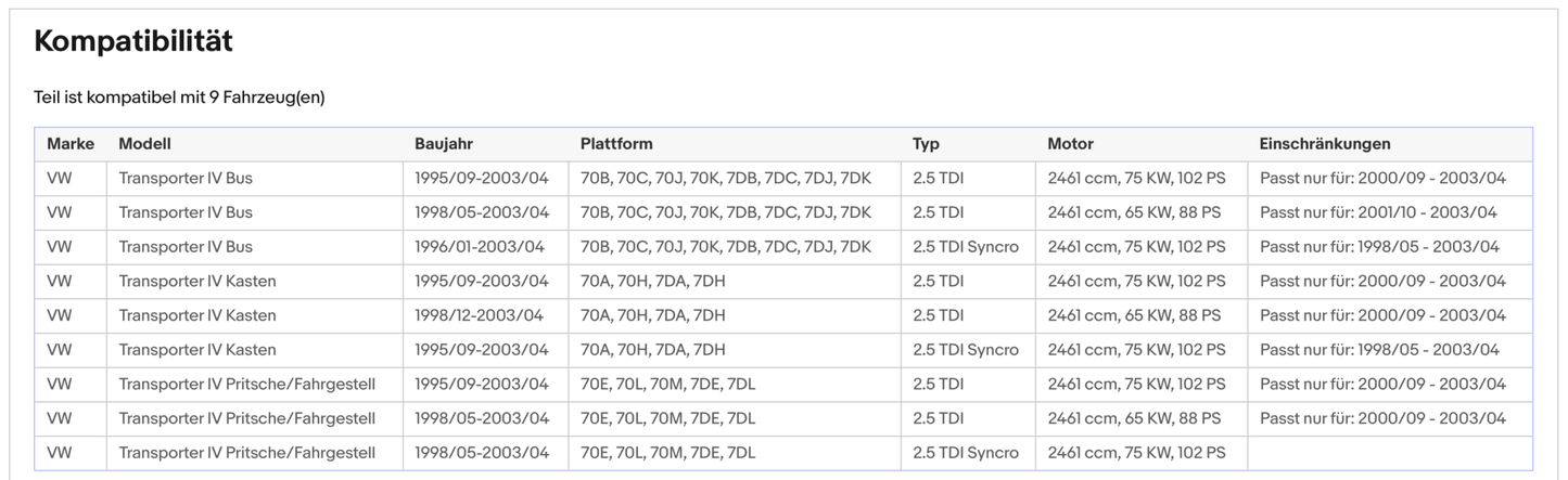 Katalysator für VW T4, 2.5, 65/75kW, Euro 3 - KatDoc