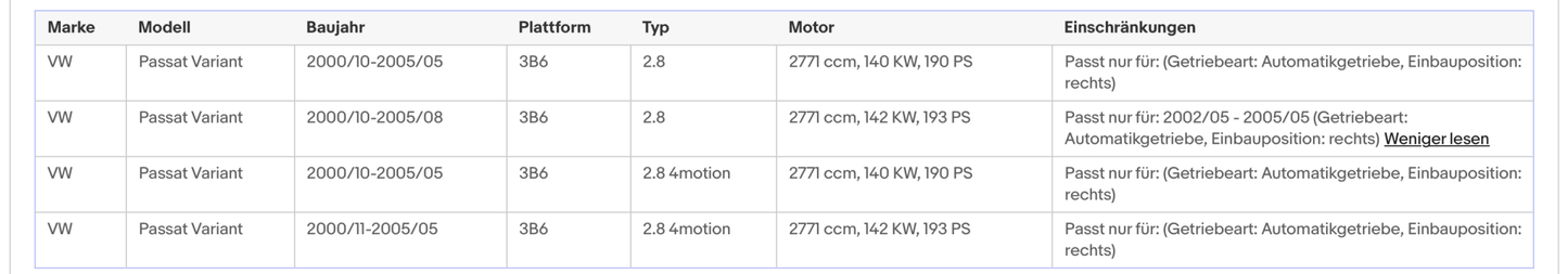 Katalysator Audi A6,Skoda Superb,VW Passat B5,2.4/2.8,Automatik,rechts, Euro 4 - KatDoc