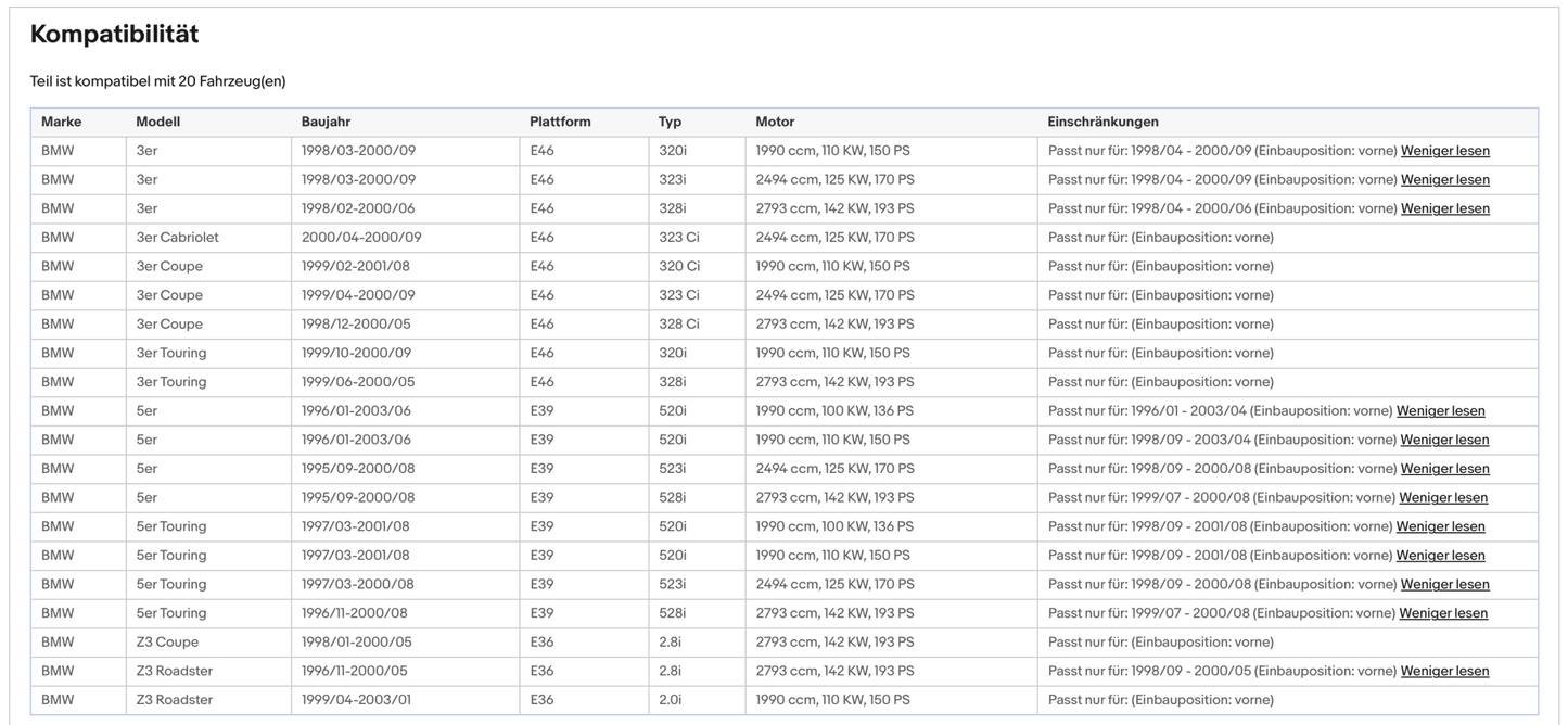 Katalysator für BMW 3er, 5er, Z3, 100/110/125/142kW, Euro 3 - KatDoc