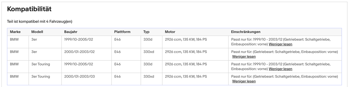 Katalysator BMW 3er E46 330d/xd, 3.0, 135kW, Euro 3 - KatDoc