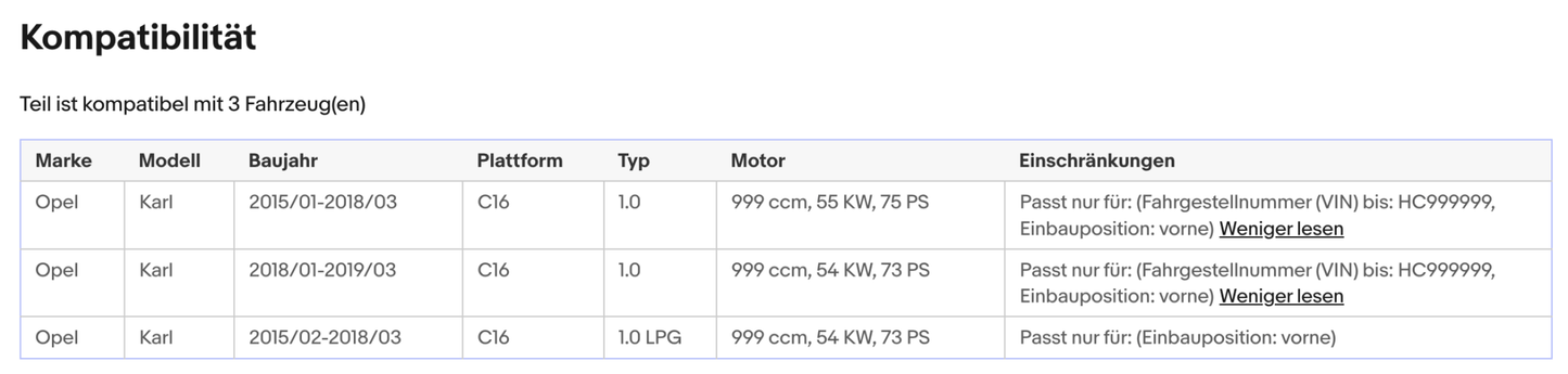 Katalysator für Opel Karl, 1.0, 54/55kW, LPG, Euro 6 - KatDoc