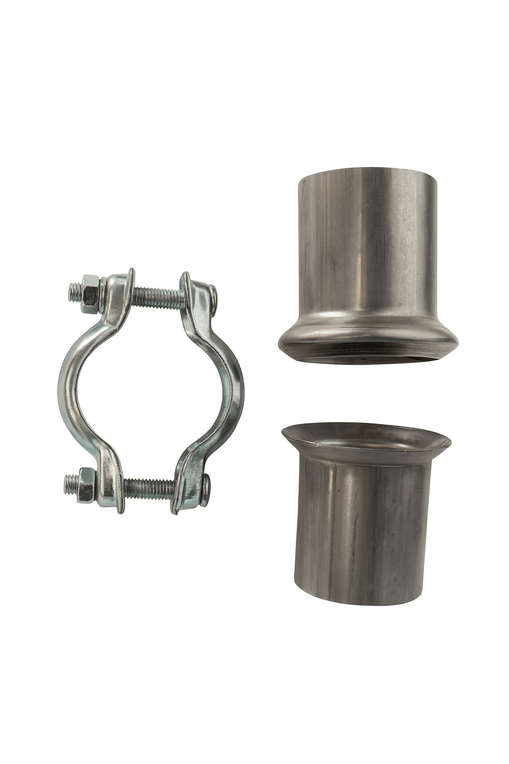 Auspuff Rohrverbinder Reparatur - Set - Flansch, Schelle & Adapter / Verschiedene Größen - KatDoc