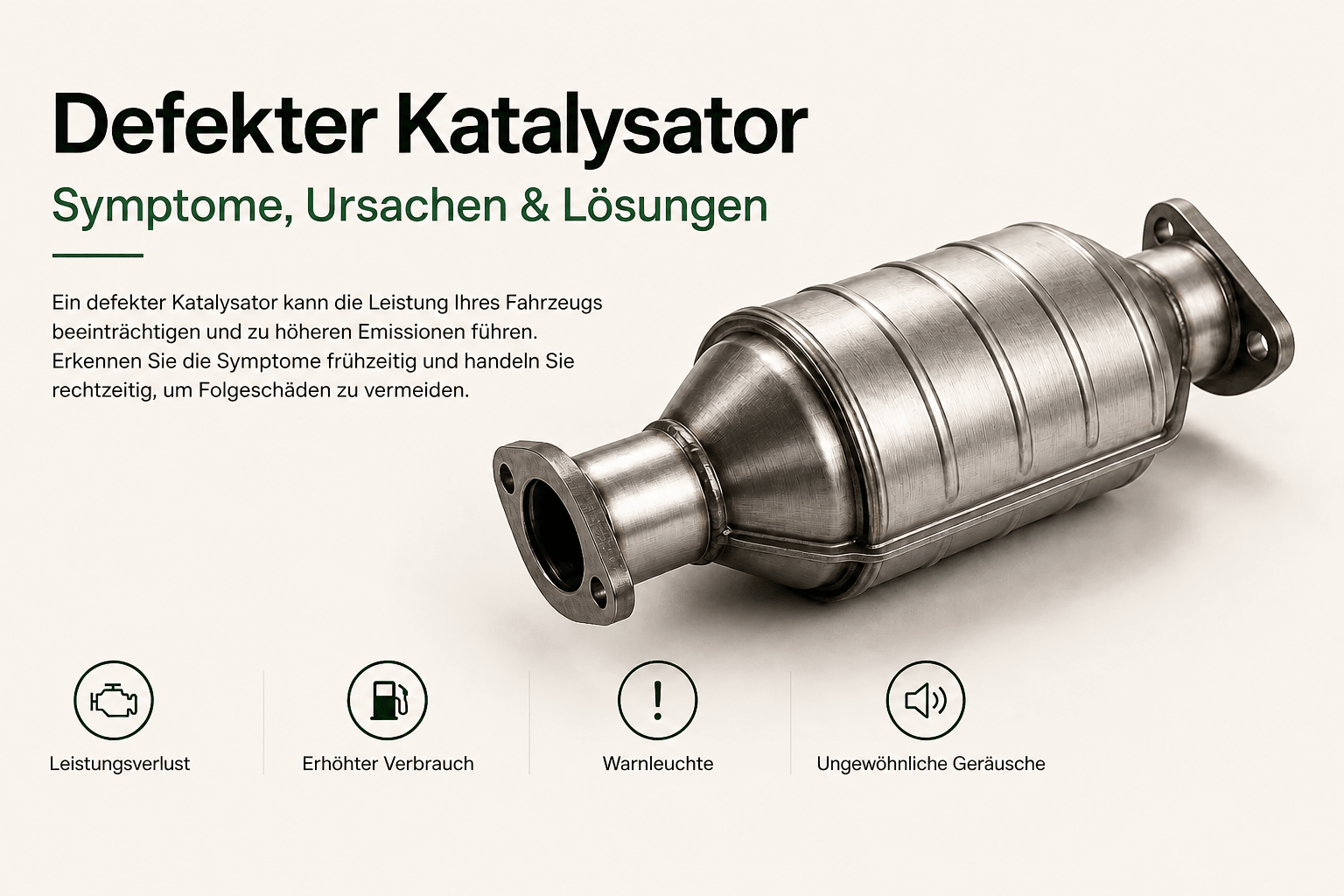 Defekter Katalysator – Symptome, Ursachen & Lösungen - KatDoc