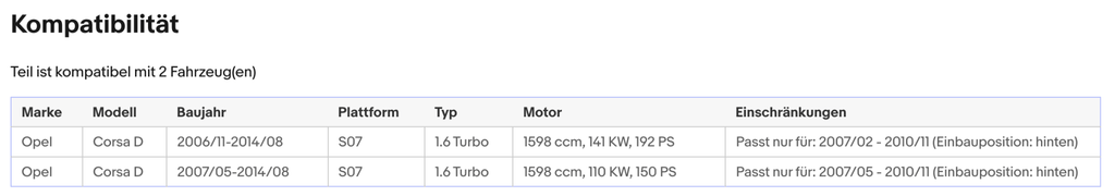 Katalysator für Opel Corsa D, 1.6 Turbo, 110/141kW, Euro 4 - KatDoc