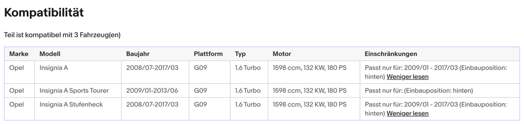 Katalysator für Opel Insignia A, 1.6 Turbo, 132kW, Euro 5 - KatDoc