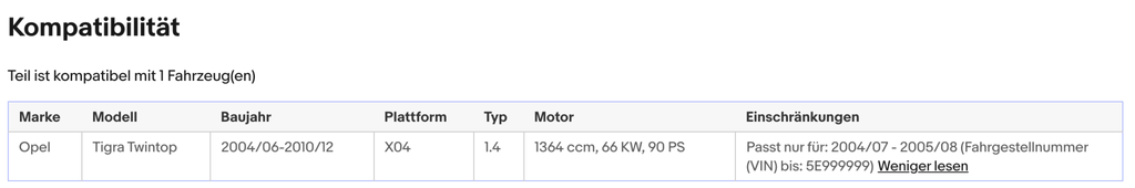 Katalysator für Opel Tigra TwinTop, 1.4, 66kW, Euro 4 - KatDoc