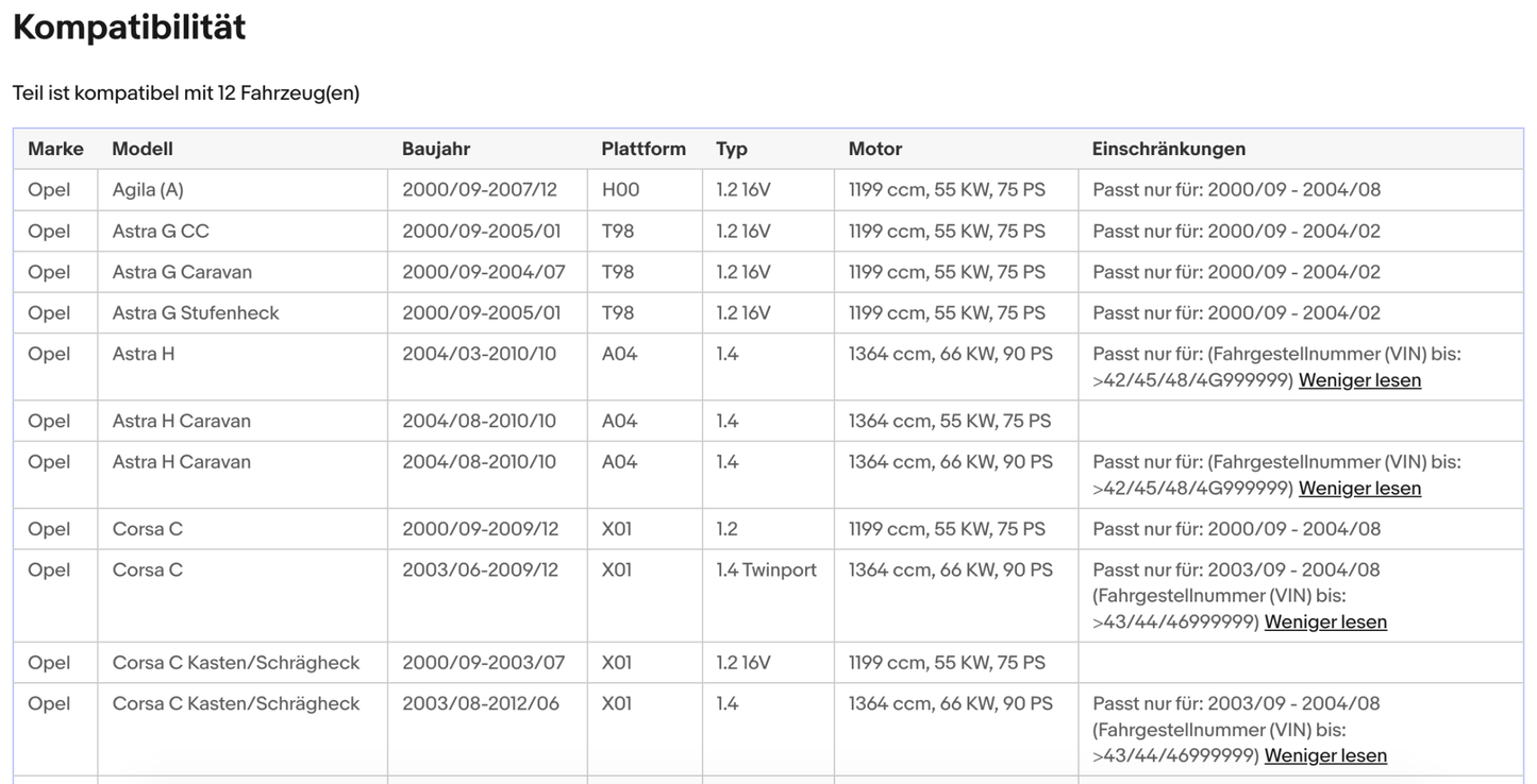 Katalysator für Opel Agila A/Astra G/H/Corsa C/Tigra TwinTop, 1.2/1.4, Euro 3 - KatDoc