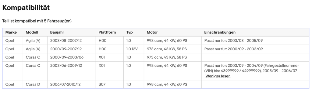 Katalysator für Opel Agila A/Corsa C/D, 1.0, 12V, 43/44kW, Euro 4 - KatDoc