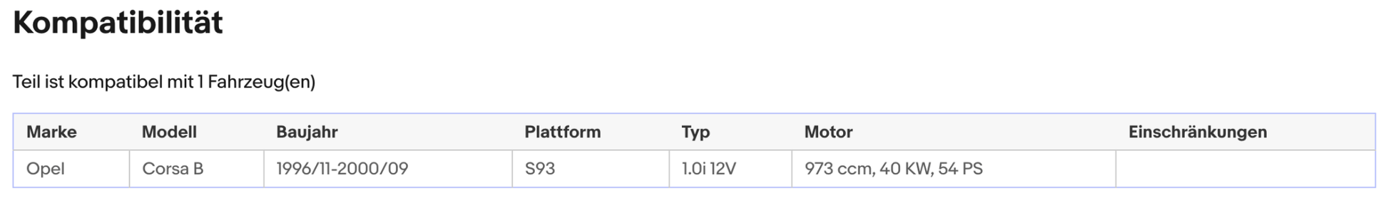 Katalysator für Opel Corsa B, 1.0 i 12V, 40kW, Euro 1&2 - KatDoc