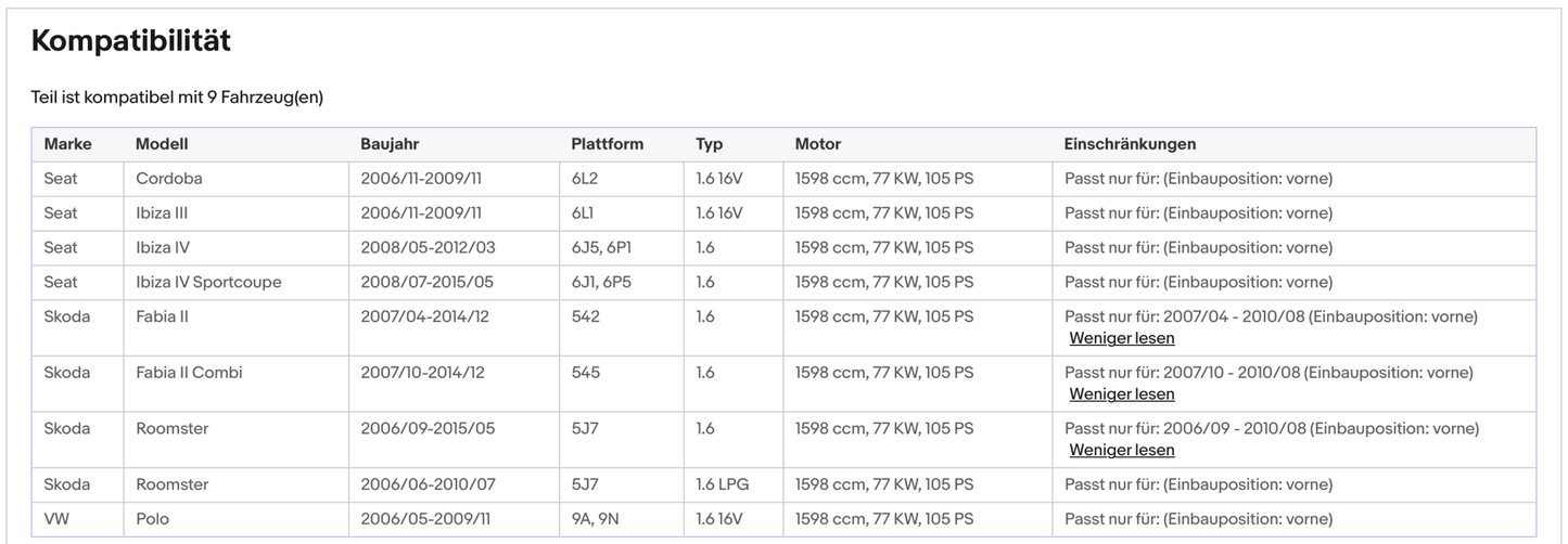 Katalysator Seat Cordoba/Ibiza,Skoda Fabia/Roomster,VW Polo, 1.6, 16V, Euro 4 - KatDoc