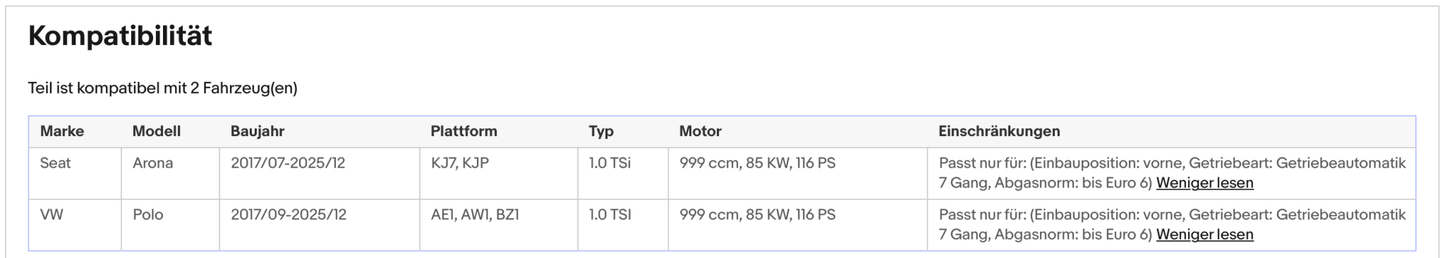Katalysator für Seat Arona/Ibiza, VW Polo, 1.0 TSI, 85kW, Euro 6 - KatDoc