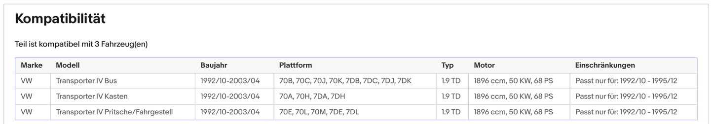 Katalysator für VW T4, 1.9 TD, 50kW, Euro 1&2 - KatDoc