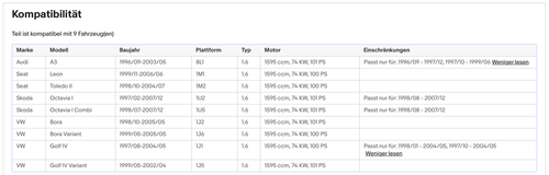 Katalysator Audi A3,Seat Toledo/Leon,Skoda Octavia,VW Golf 4/Bora, 1.6, Euro 1&2 - KatDoc