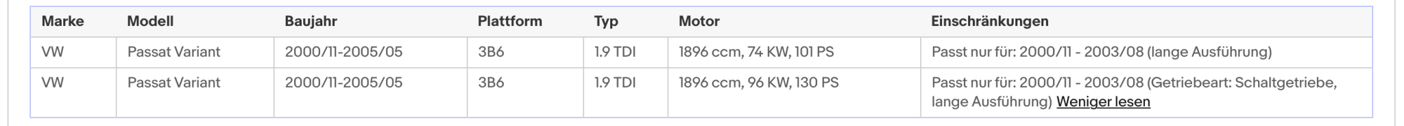 Katalysator für Audi A4 B5, Skoda Superb, VW Passat B5, 1.9 TDI, Euro 3 - KatDoc