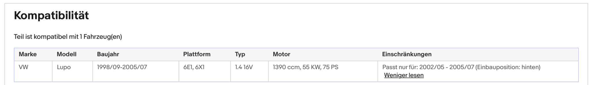 Katalysator für VW Lupo, 1.4 16V, 55kW, Euro 3 - KatDoc