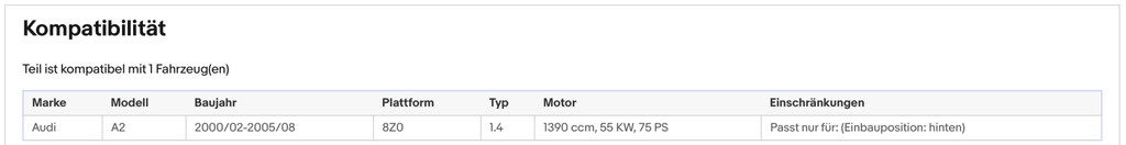 Katalysator Audi A2, 1.4, 55kW, Euro 4 - KatDoc
