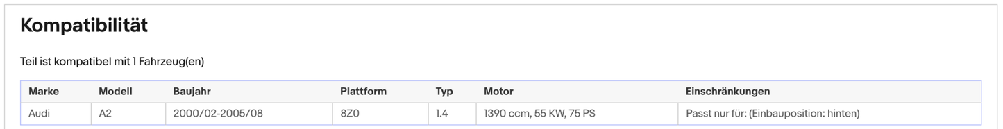 Katalysator Audi A2, 1.4, 55kW, Euro 4 - KatDoc