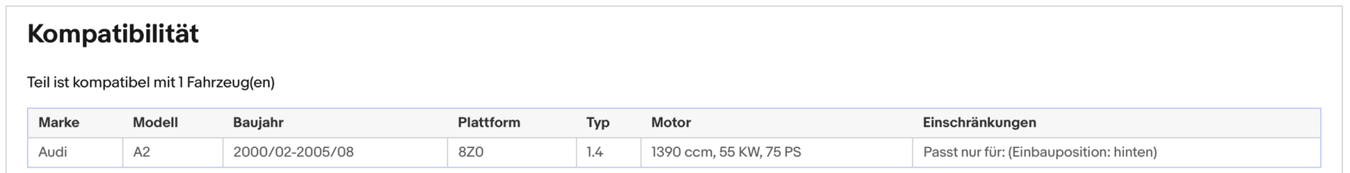 Katalysator Audi A2, 1.4, 55kW, Euro 4 - KatDoc