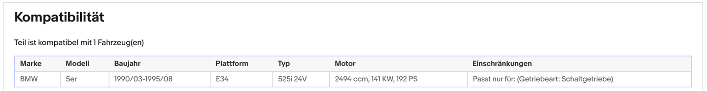 Katalysator für BMW 5er (E34) 525i 24V, 141kW, Euro 1&2 - KatDoc