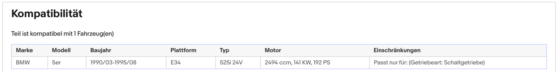 Katalysator für BMW 5er (E34) 525i 24V, 141kW, Euro 1&2 - KatDoc