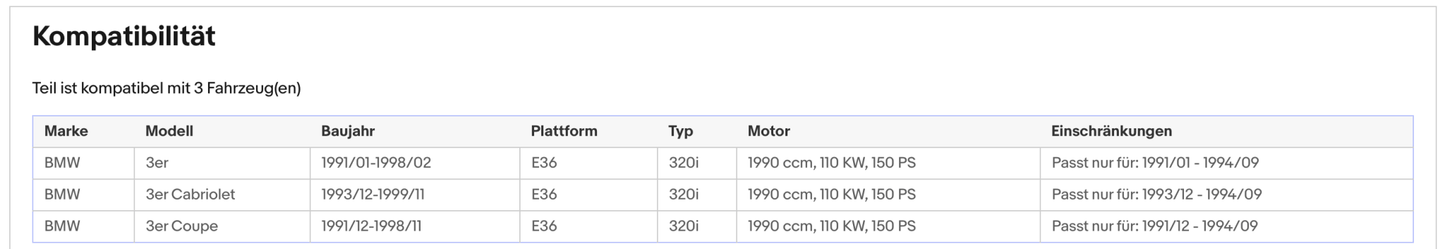 Katalysator für BMW 3er (E36) 2.0, 110kW, Euro 1&2 - KatDoc