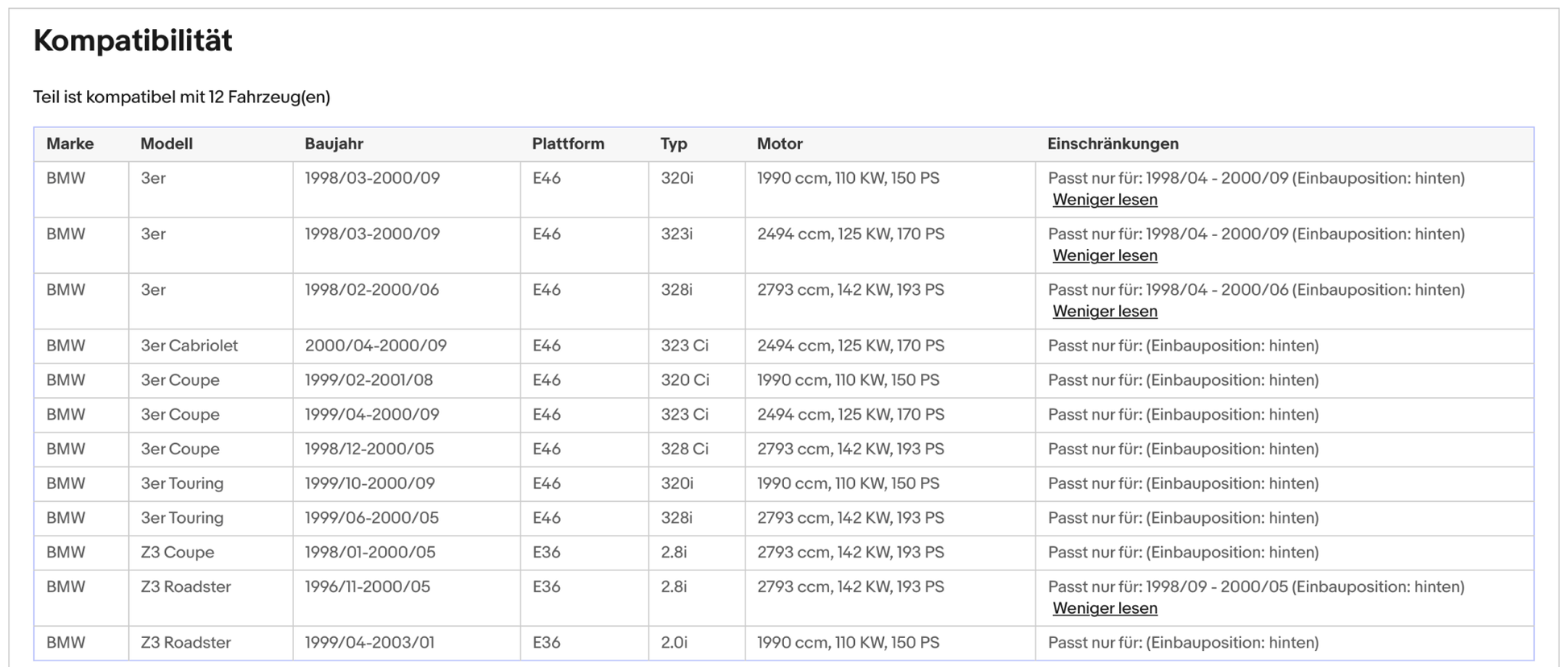 Katalysator für BMW 3er (E46)/Z3, 110/125/142kW, Euro 3 - KatDoc