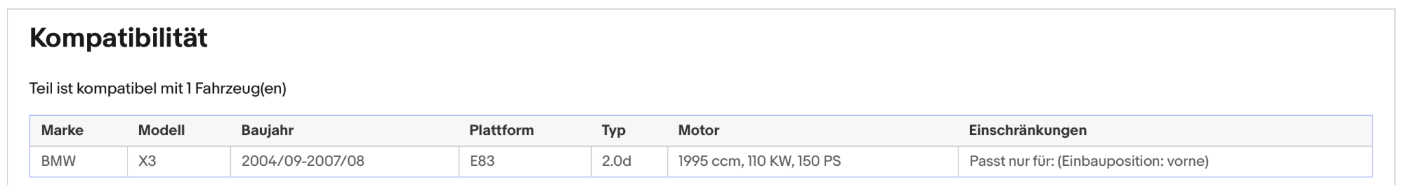 Katalysator BMW X3 E83, 2.0d, 110kW, Euro 4 - KatDoc