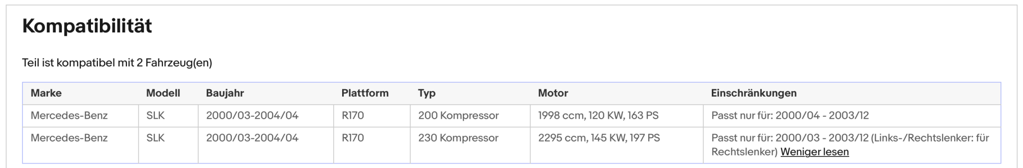 Katalysator für Mercedes SLK 200/230 Kompressor, 2.0/2.3, 120/145kW Euro 3 - KatDoc