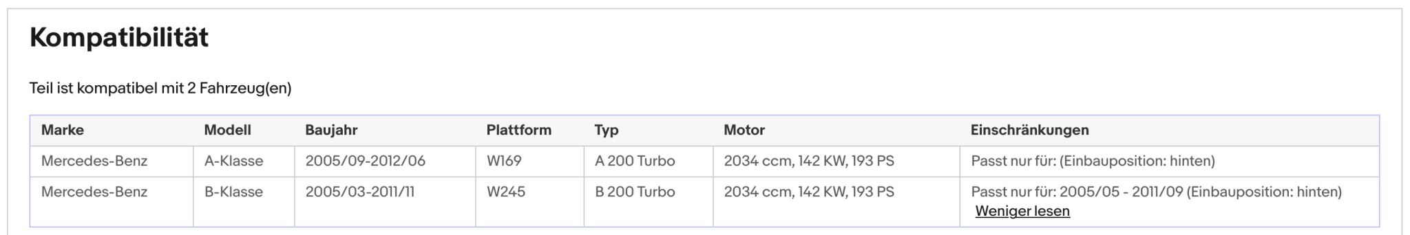 Katalysator für Mercedes A - Klasse/B - Klasse, 2.0 TURBO, 142kW, Euro 4 - KatDoc