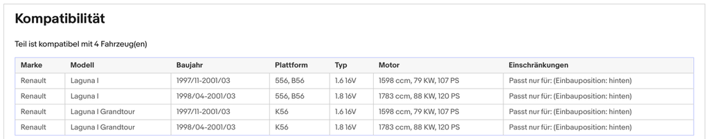 Katalysator Renault Laguna 1.6/1.8, 16V, 79/88kW, Euro 1&2 - KatDoc