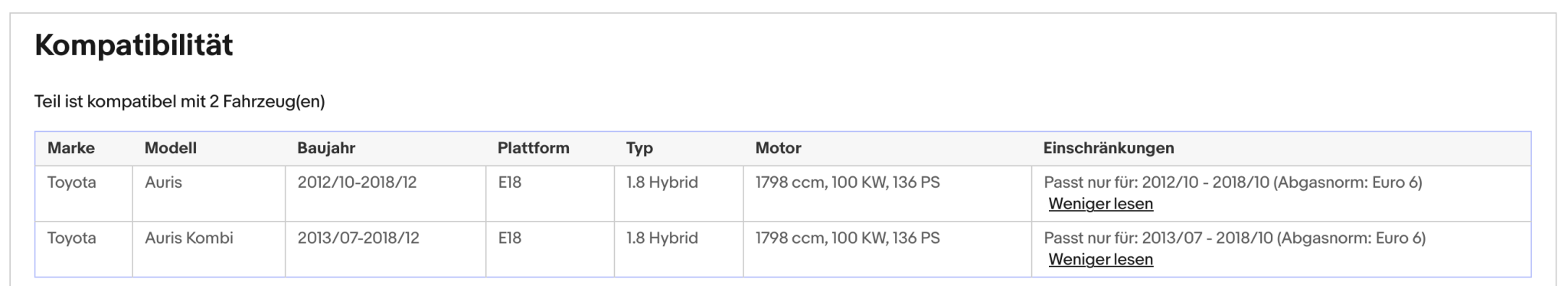 Katalysator Lexus CT 200h 100kW, Toyota Auris Hybrid 1.8 100kW, Euro 5&6 - KatDoc