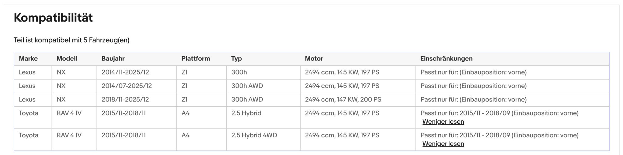 Katalysator für Lexus NX 300h, AWD, Toyota RAV4 2.5 Hybrid, Euro 6 - KatDoc