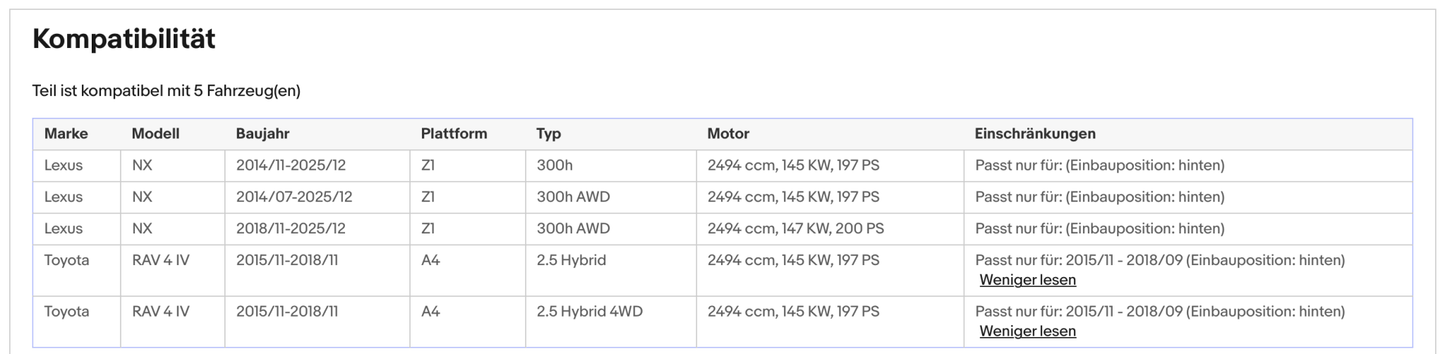 Katalysator Lexus NX 300h, AWD, Toyota RAV 4 2.5 Hybrid, 4WD, 145/147kW,Euro 6 - KatDoc