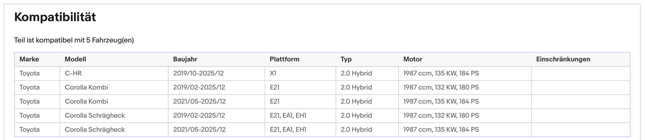 Katalysator Lexus UX 250h/E - Four 2.0, Toyota Corolla Hybrid/C - HR, Euro 6 - KatDoc