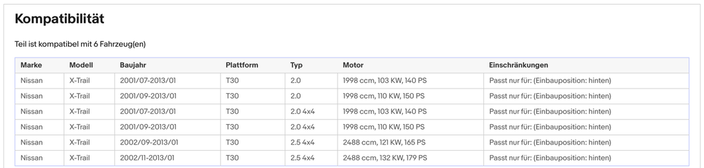 Katalysator für Nissan X - Trail, 2.0/2.5, 4x4, Euro 3 - KatDoc