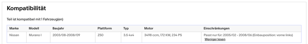 Katalysator für Nissan Murano 3.5, 4x4, 172kW, Euro 4 - KatDoc