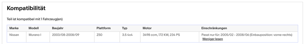 Katalysator für Nissan Murano 3.5, 4x4, 172kW, Euro 4 - KatDoc