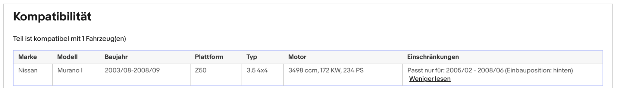 Katalysator für Nissan Murano, 3.5, 4x4, 172kW, Euro 4 - KatDoc