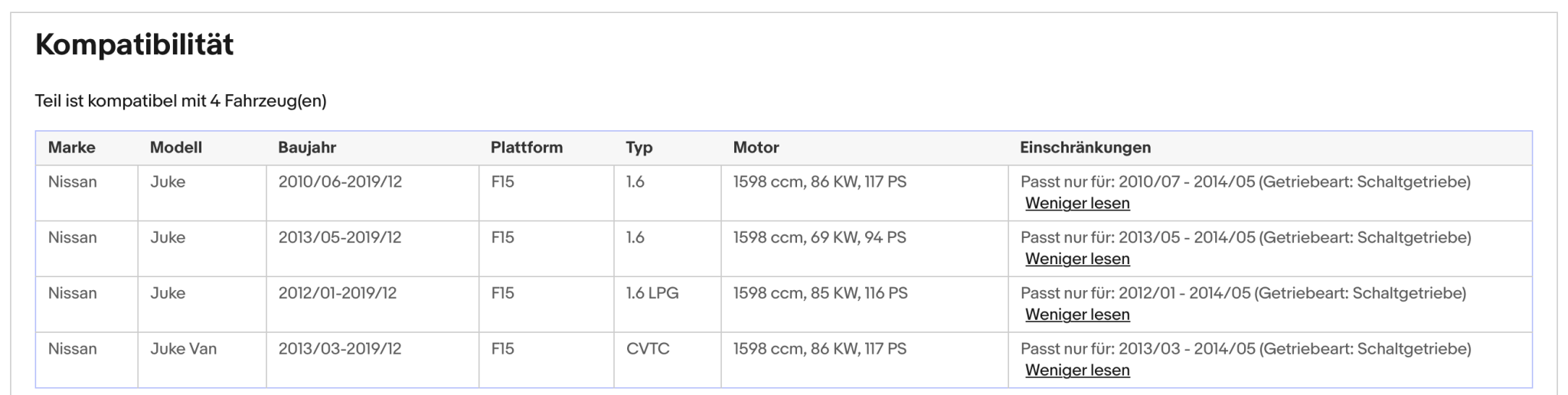 Katalysator für Nissan Juke, 1.6, LPG, CVTC, 69/85/86kW, Euro 5 - KatDoc