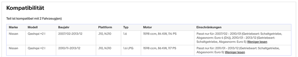 Katalysator für Nissan Qashqai/Qashqai+2, 1.6, LPG, 84/86kW, Euro 4&5 - KatDoc