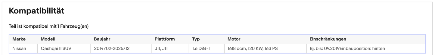 Katalysator Nissan Qashqai 1.6 DIG - T, 120kW, Euro 6 - KatDoc
