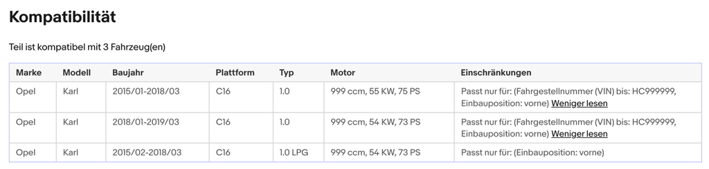 Katalysator für Opel Karl, 1.0, 54/55kW, LPG, Euro 6 - KatDoc